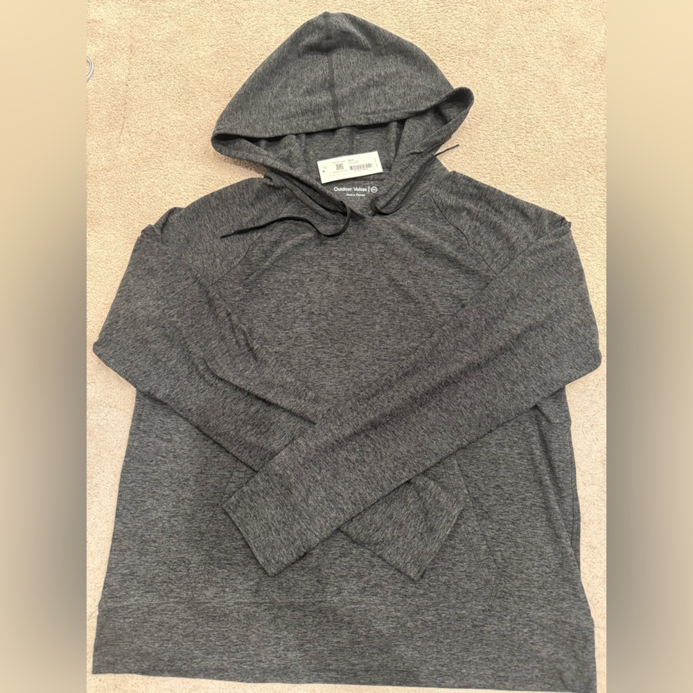 NWT Outdoor Voices All Day Hoodie, Charcoal size XXXL